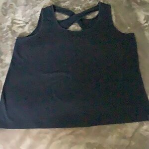 Stylish Knit Tank Top, Navy Blue, Large - EUC